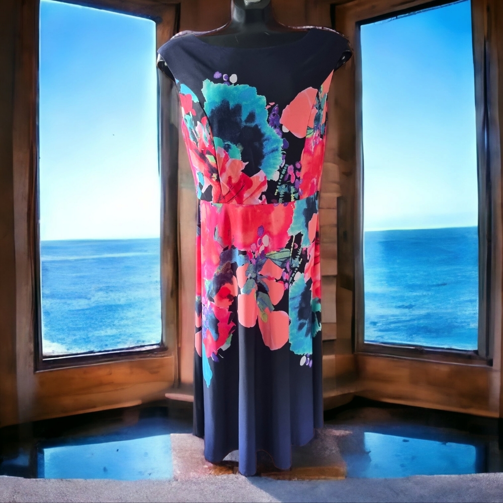 Jones Studio Floral Ombre Dress